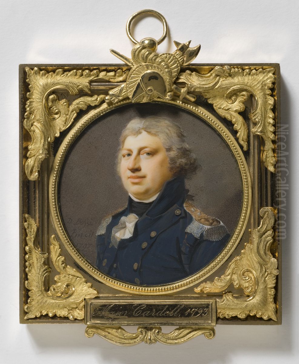 Carl von Cardell, 1764-1821, generallojtnant, falttygmastare Oil Painting by Johann Dominik Bossi