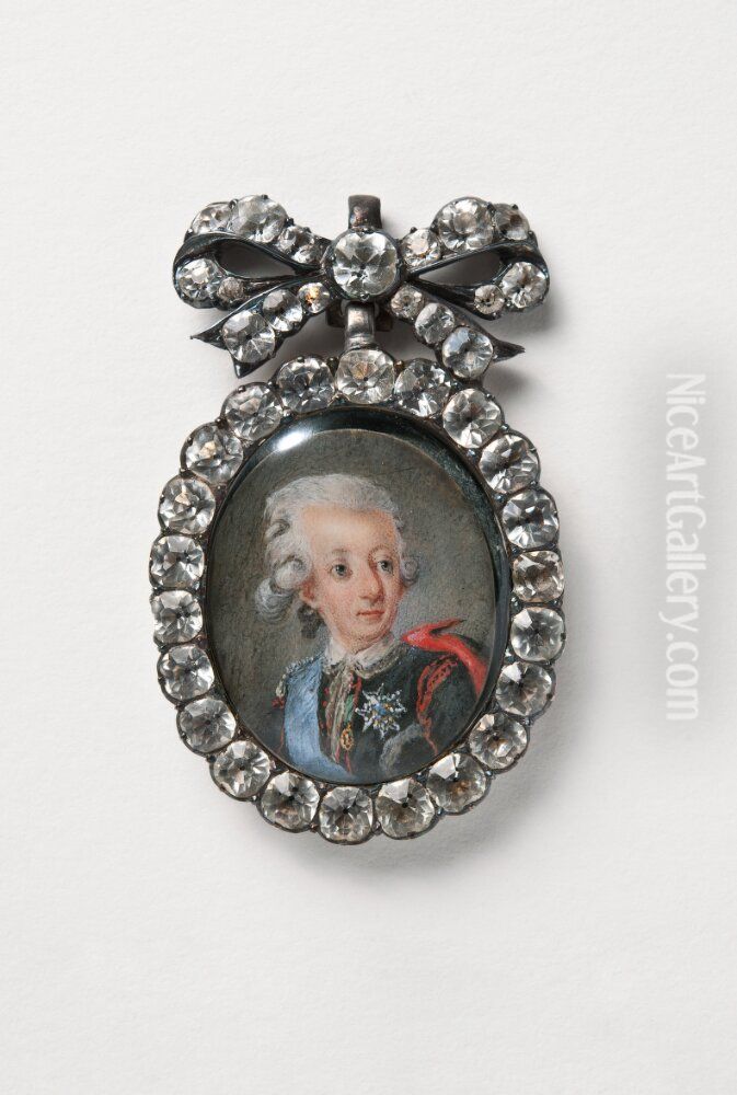 King Gustav III of Sweden Oil Painting by Cornelius Hoeyer