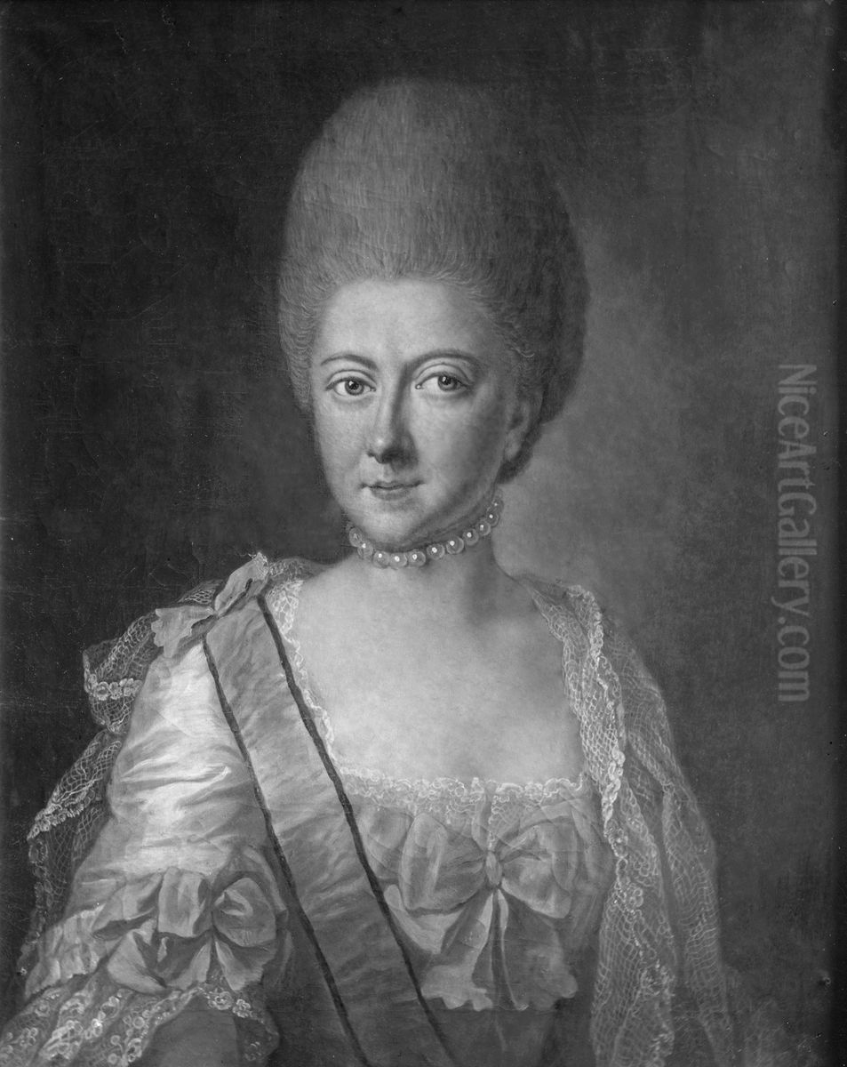 Augusta Dorotea, 1749-1810, Princess of Brunswick Oil Painting by Anna Rosina de Gasc