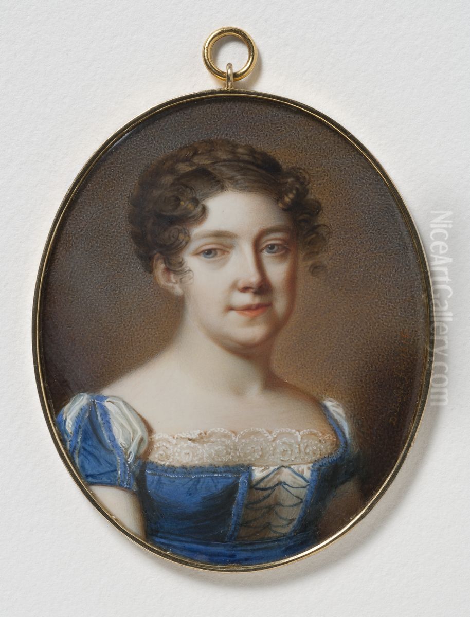 Okand kvinna Oil Painting by Johann Dominik Bossi