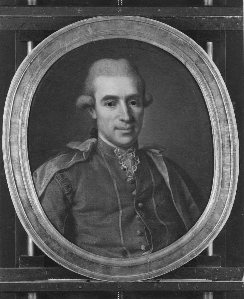 Torbern Bergman (1735-1784), professor i kemi och farmakologi, kemist, gift med Margareta Katarina Trast Oil Painting by Ulrika Pasch