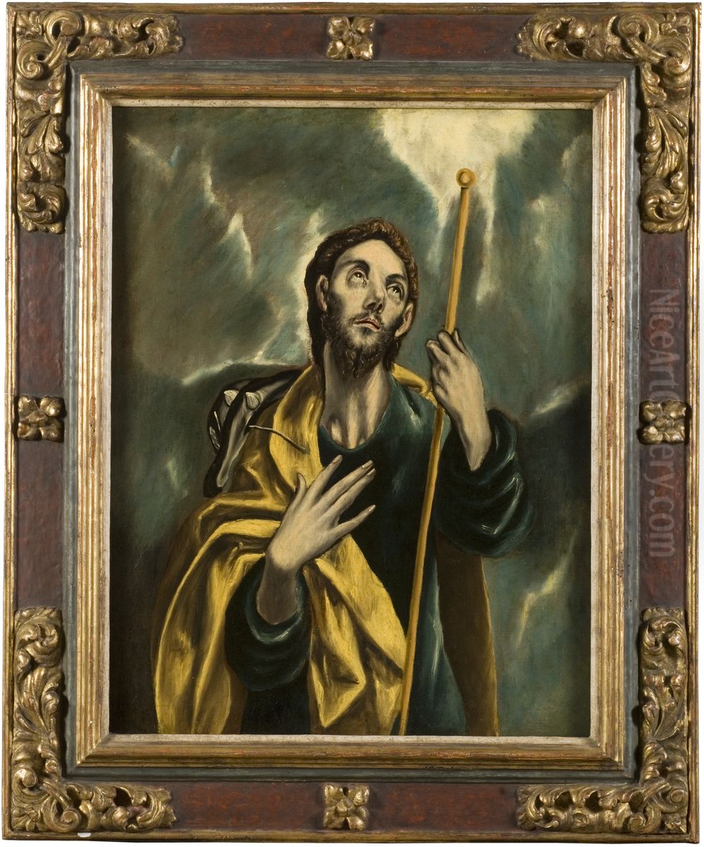 St James the Greater as a Pilgrim Oil Painting by El Greco