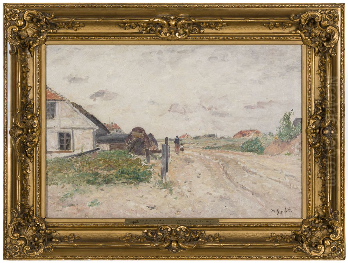 Landskap fran Skagen Oil Painting by Wilhelm von Gegerfelt