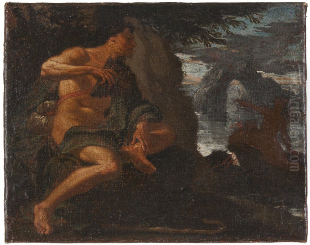 En cyclop Oil Painting by Francesco Albani