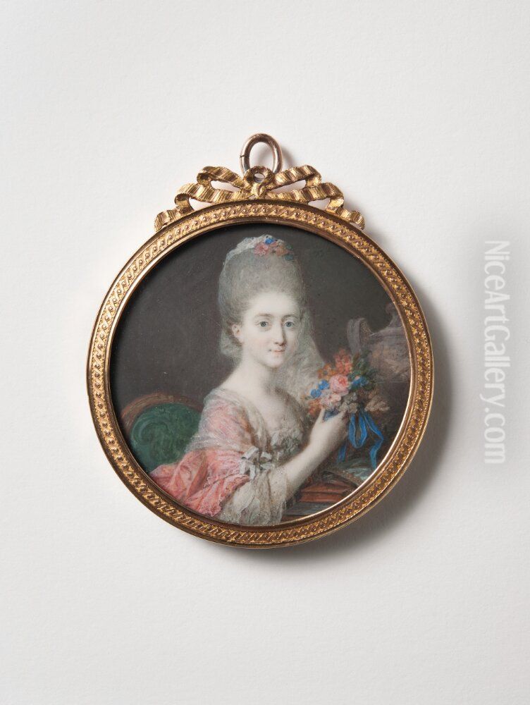 Margaretha Amalia Bausch (1754-1806) Oil Painting by Cornelius Hoeyer