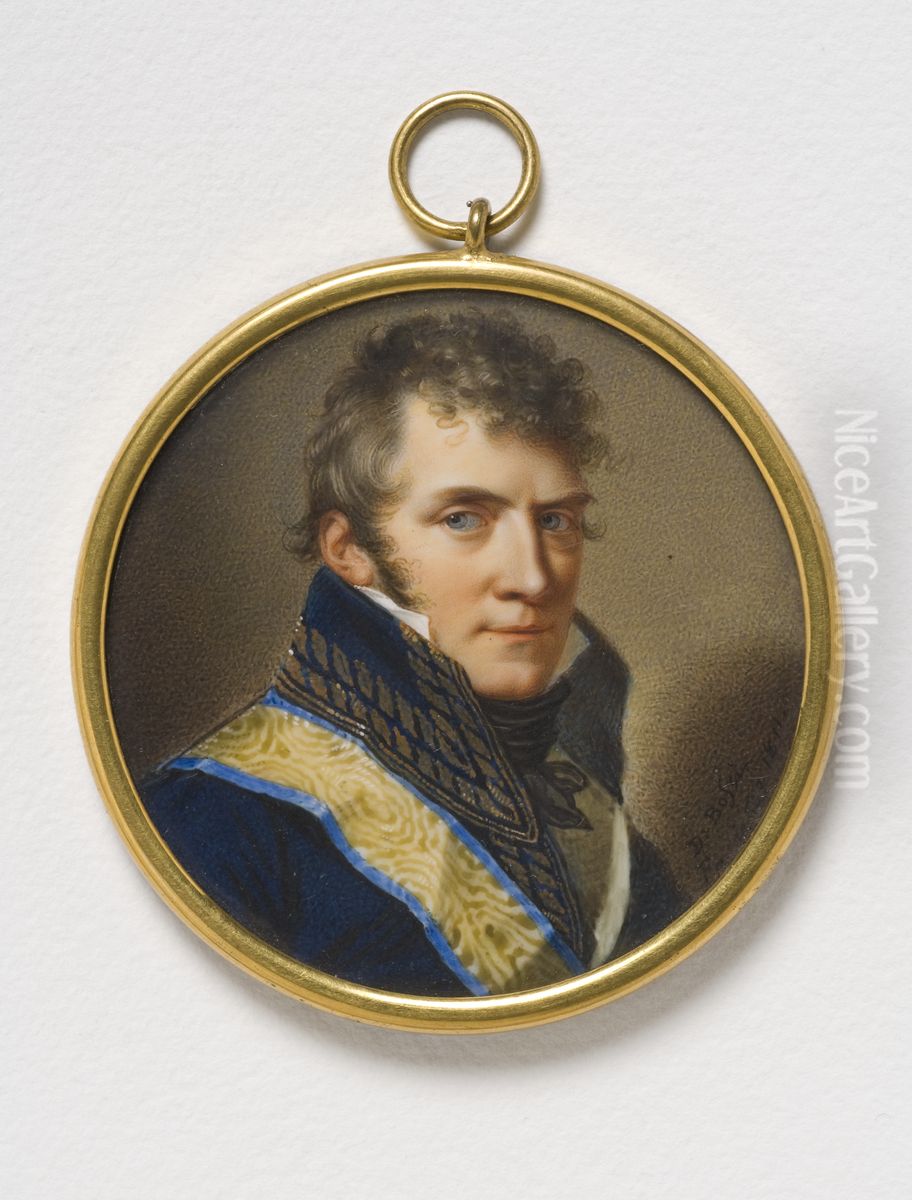 Anders Fredrik Skjoldebrand, 1757-1834, greve, general Oil Painting by Johann Dominik Bossi