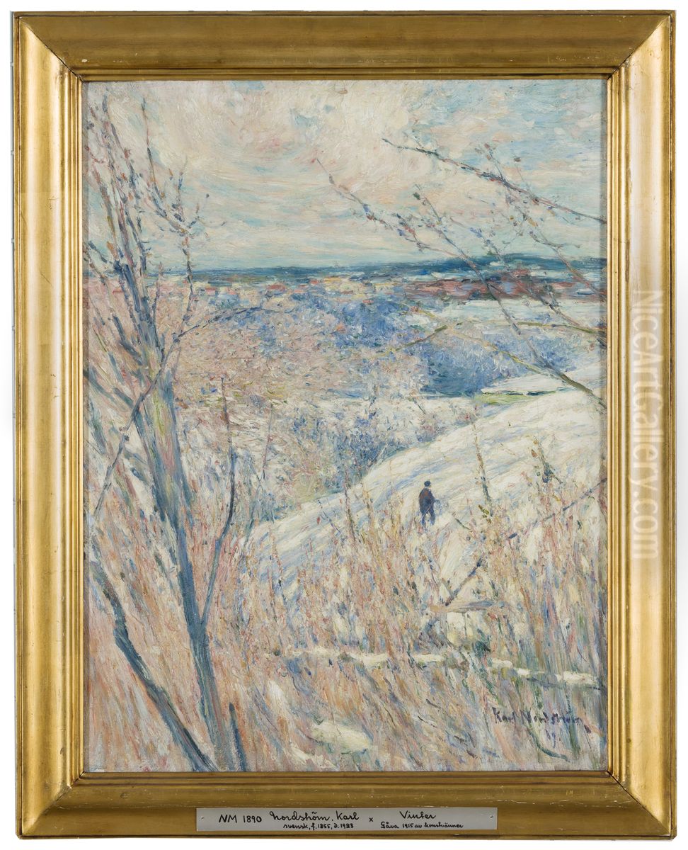 Winter Oil Painting by Karl Nordstrom
