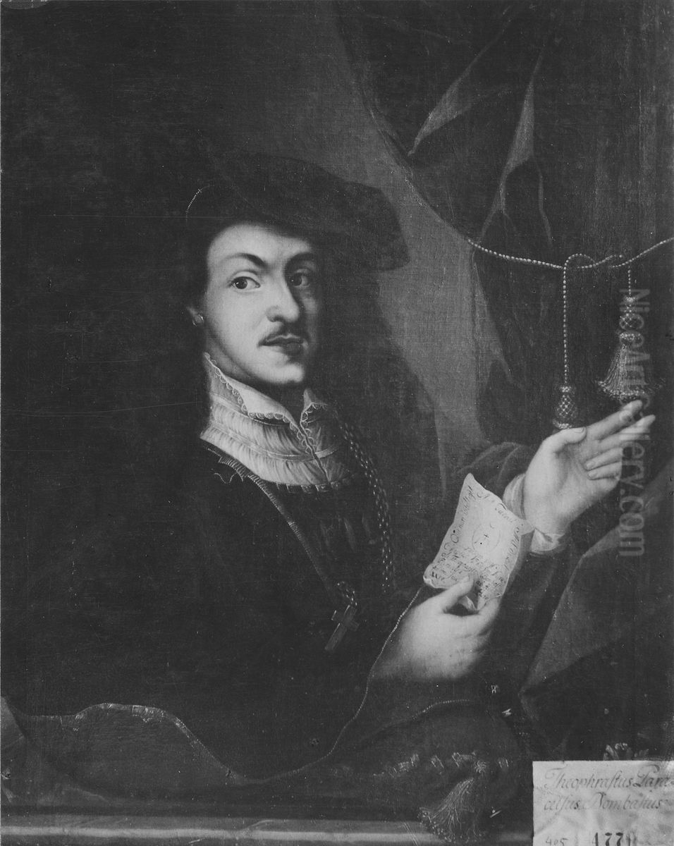 Theofrastus Bombastus von Hohenheim, 1493-1541, kallad Paracelsus, alkemist Oil Painting by Ferdinand Bol