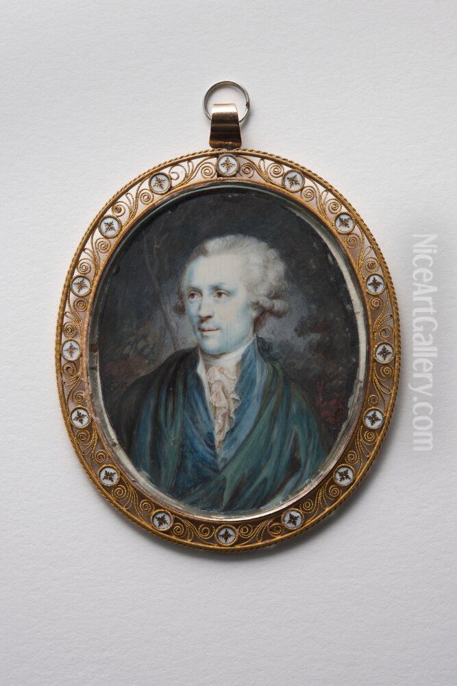 Portratt av okand rysk adling Oil Painting by Nicolas Soret