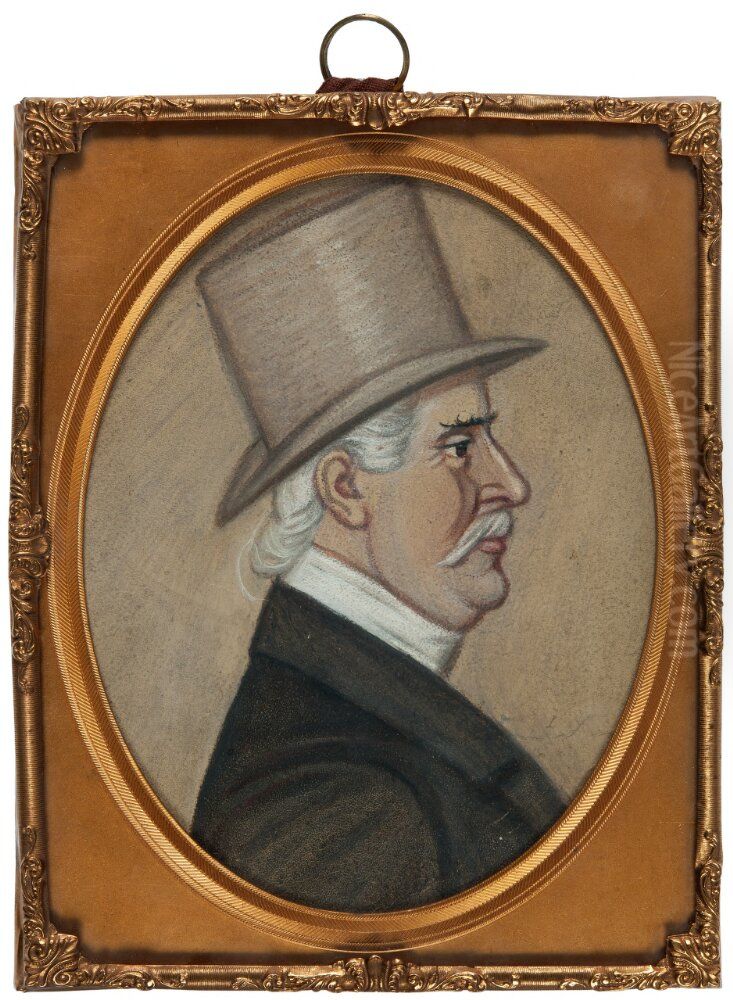 Magnus Jacob Crusenstolpe (1795-1865), assessor, skriftstall., redaktor Oil Painting by Alexis Wetterbergh