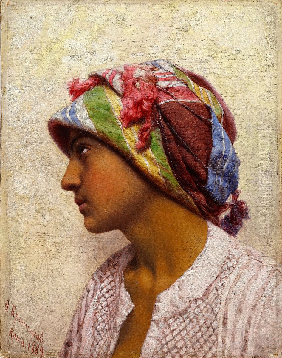 The Italian Girl Oil Painting by Fyodor Bronnikov