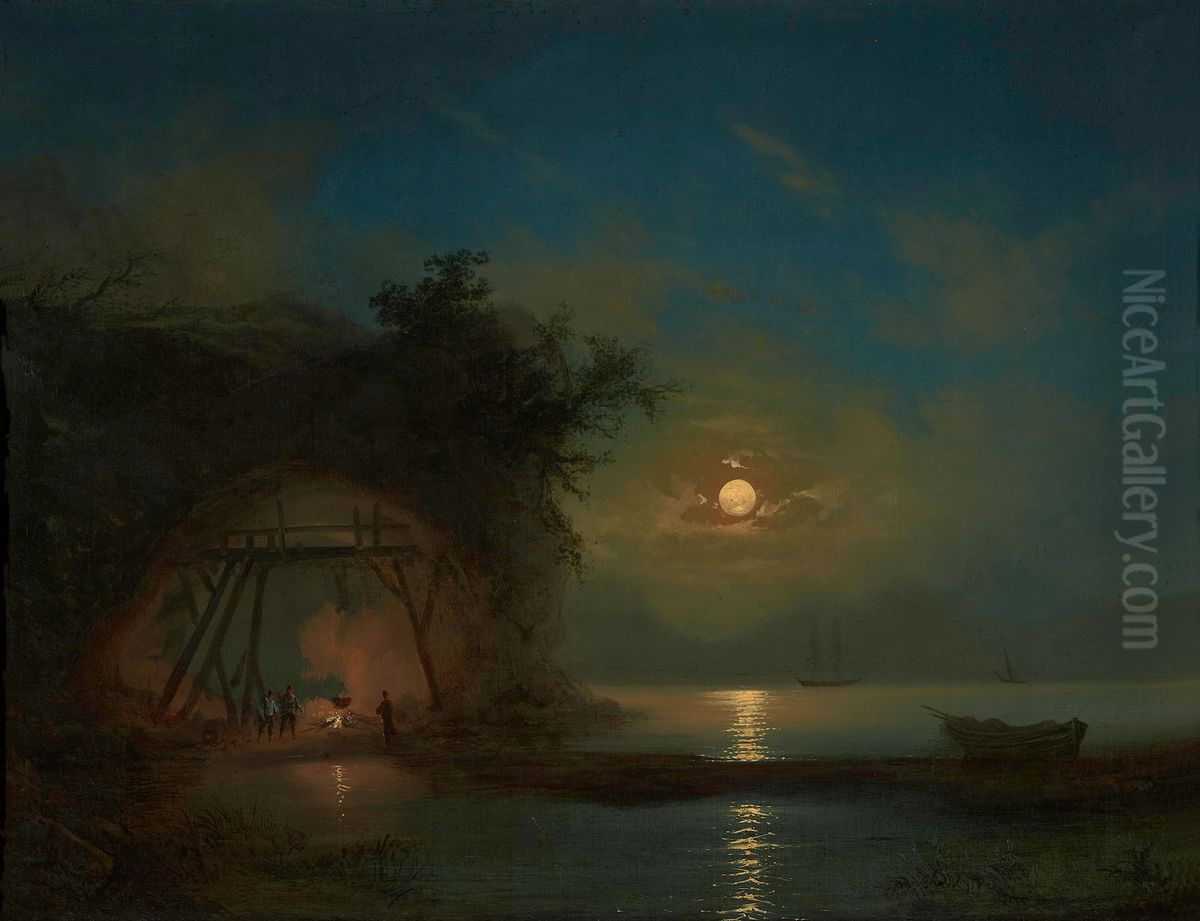 Moonlit Night Oil Painting by Ivan Aivazovsky