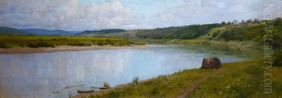 <<Oka>> Oil Painting by Vasily Polenov