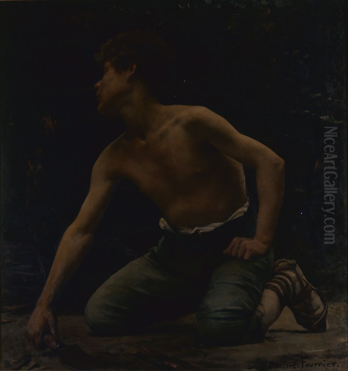 Le maraudeur Oil Painting by Louis Edouard Fournier