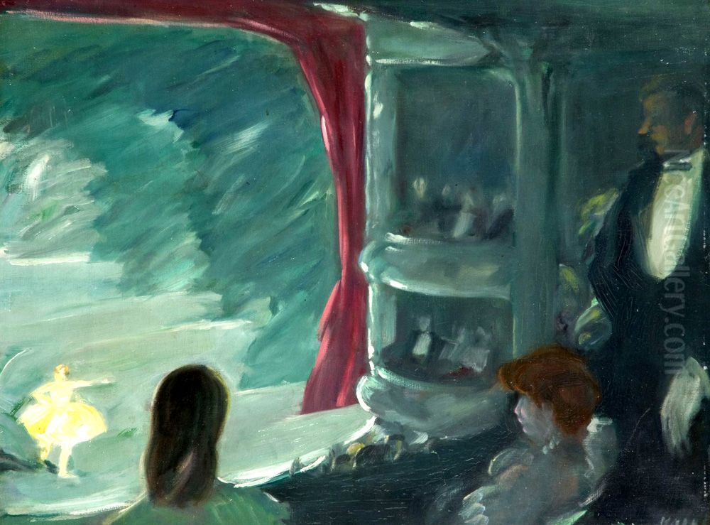 La Scene Oil Painting by Georges Kars