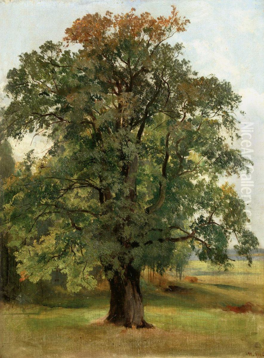 Dab Oil Painting by Ivan Shishkin