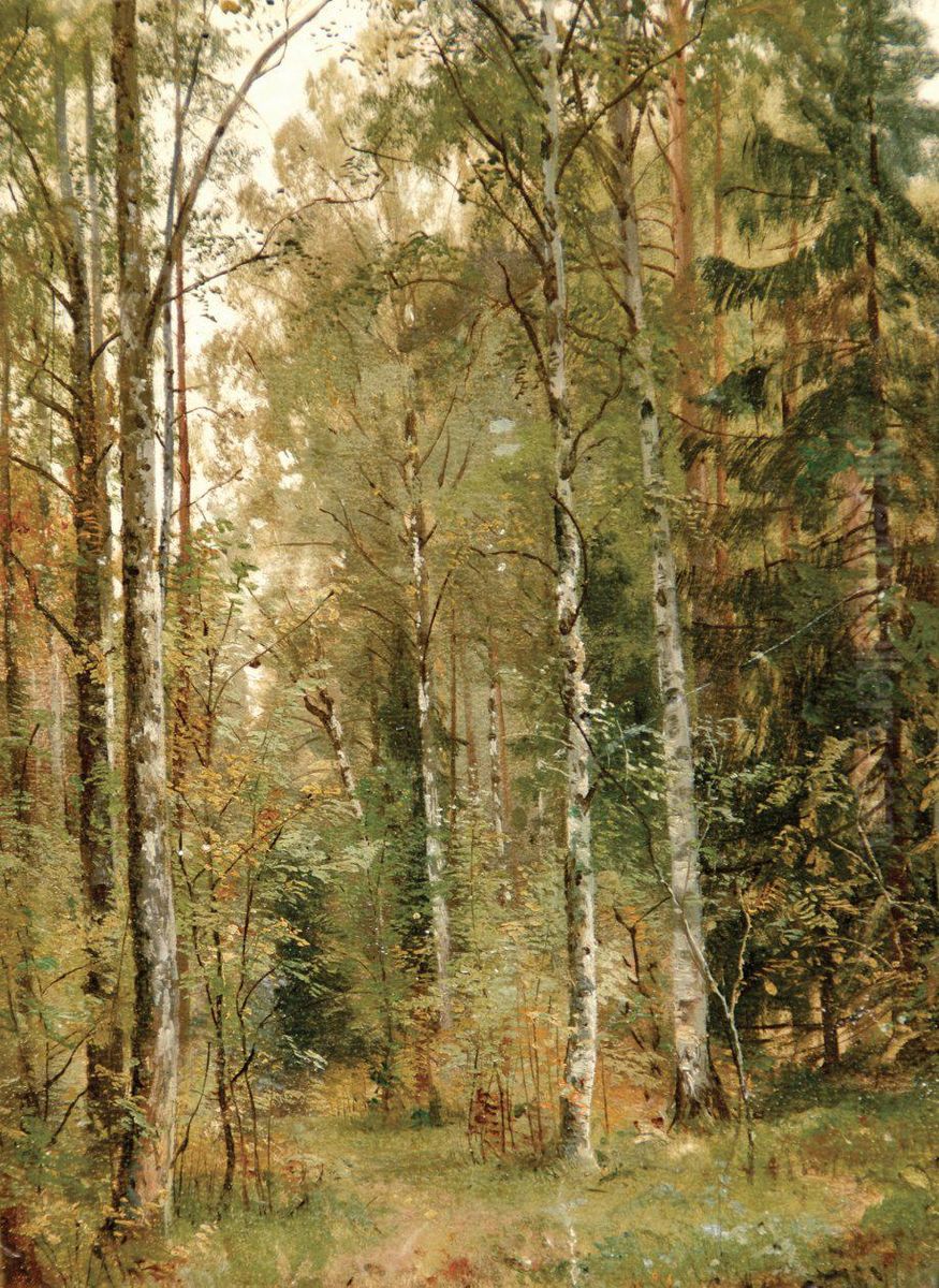 <<Tropinka v lesu>> Oil Painting by Ivan Shishkin
