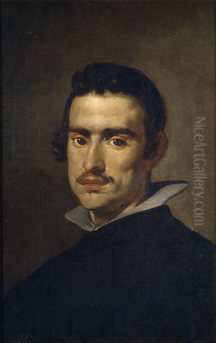 <<Portret muzciny>> Oil Painting by Diego Rodriguez de Silva y Velazquez