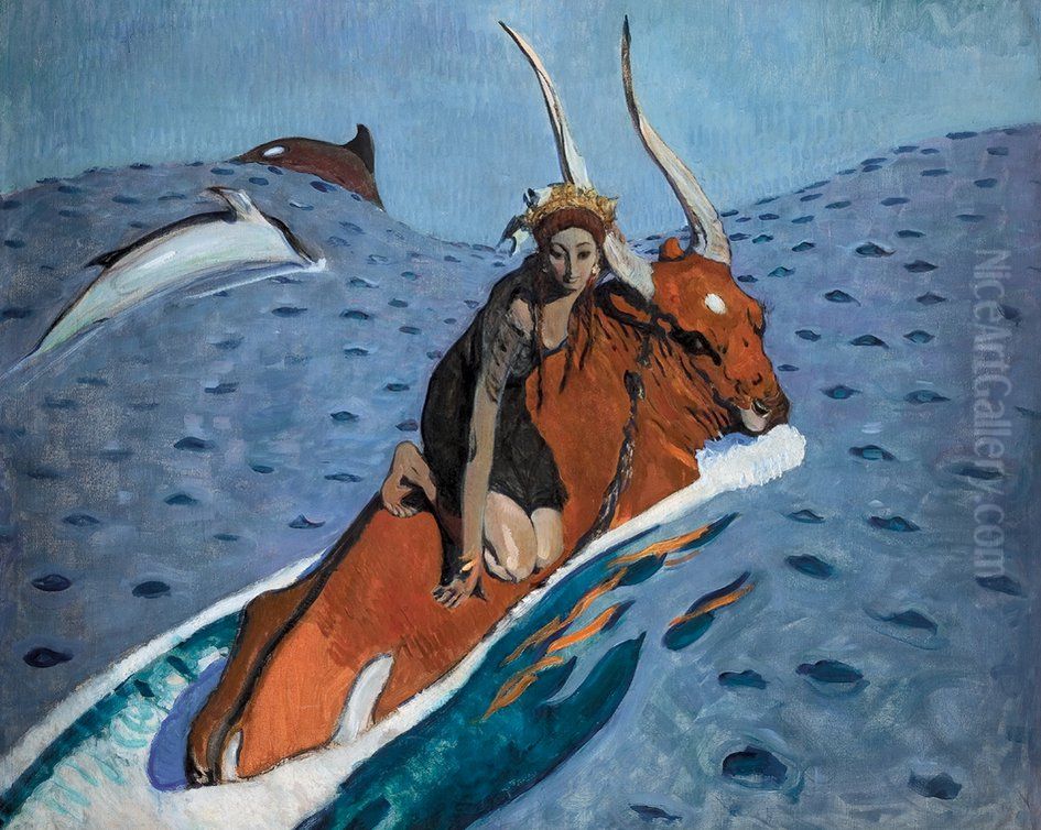 <<Pohisenie Evropy>> Oil Painting by Valentin Serov