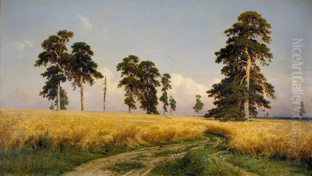 Rye Oil Painting by Ivan Shishkin