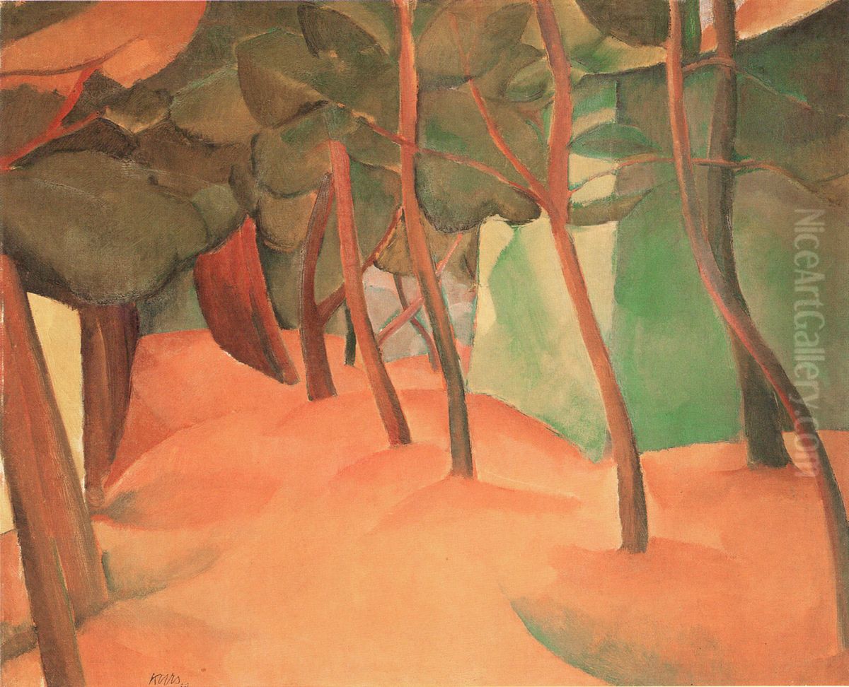 Krajina Oil Painting by Georges Kars