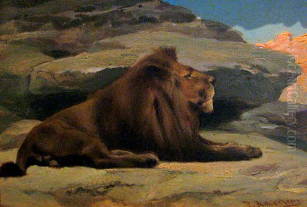 Leao Oil Painting by Pedro Americo