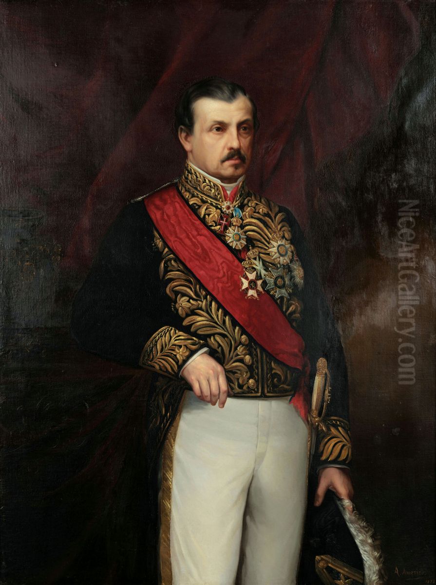 Retrato do Visconde de Santo Amaro Oil Painting by Pedro Americo