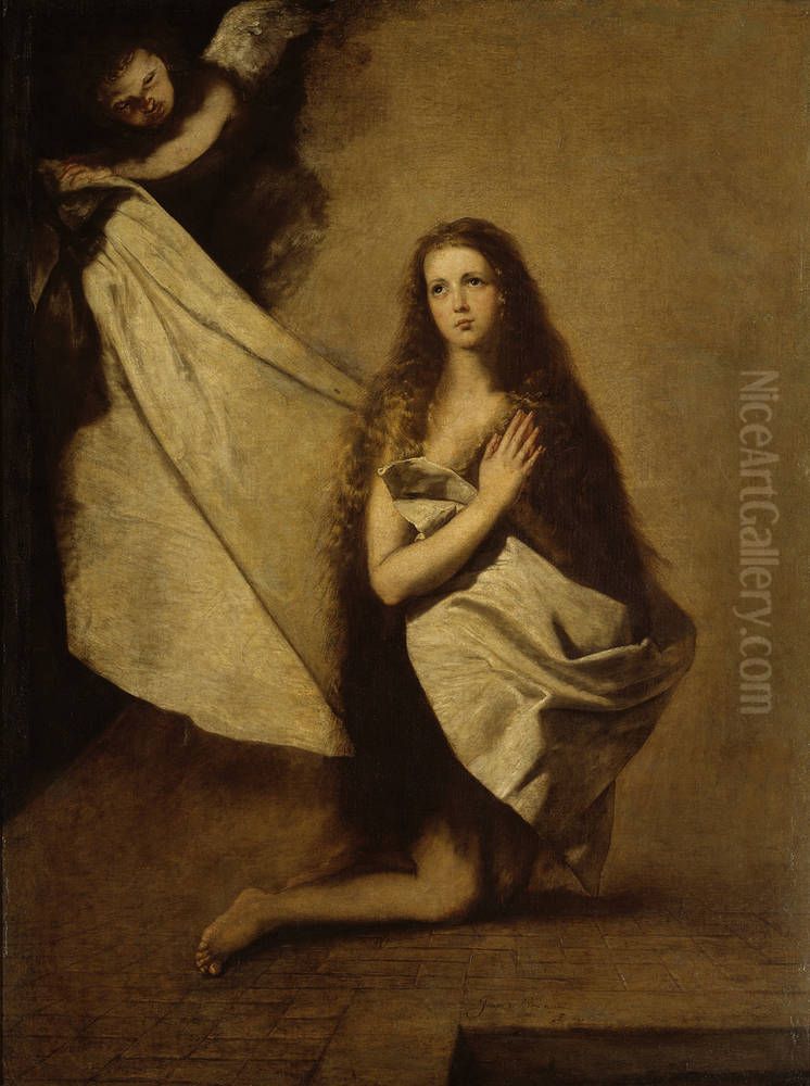 St. Agnes Oil Painting by Jusepe de Ribera