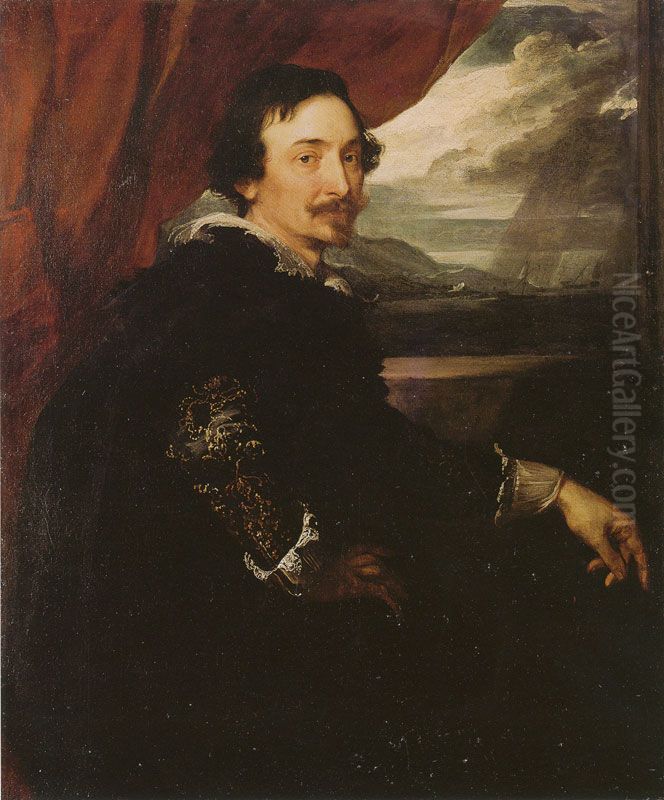 Portrait of Lucas van Uffelen Oil Painting by Sir Anthony Van Dyck