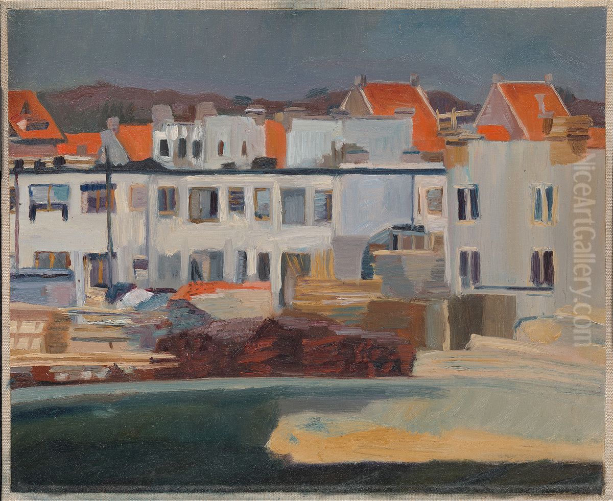 Betondorp in aanbouw Oil Painting by Nicolaas  Pieneman