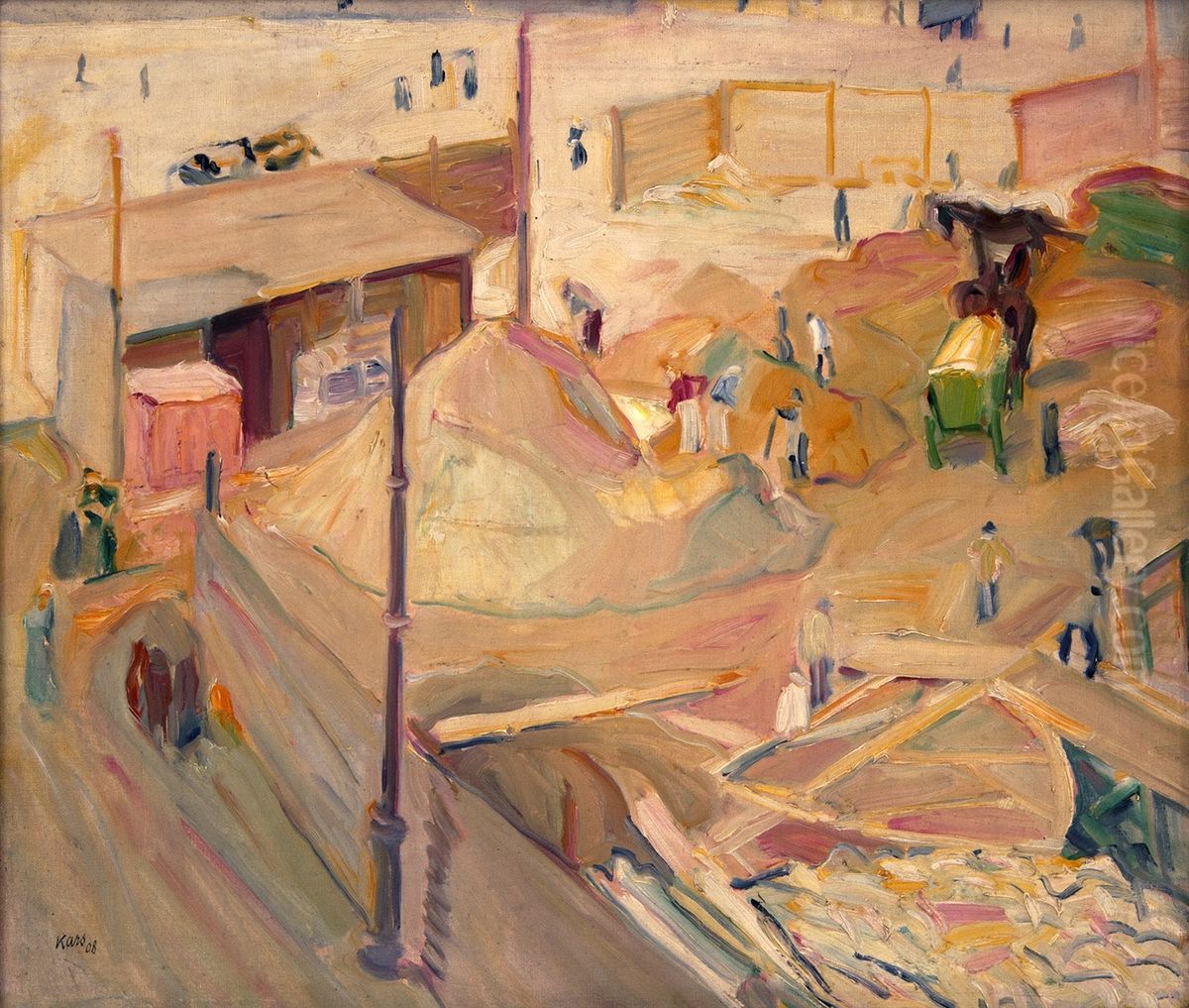 Staveniste Oil Painting by Georges Kars
