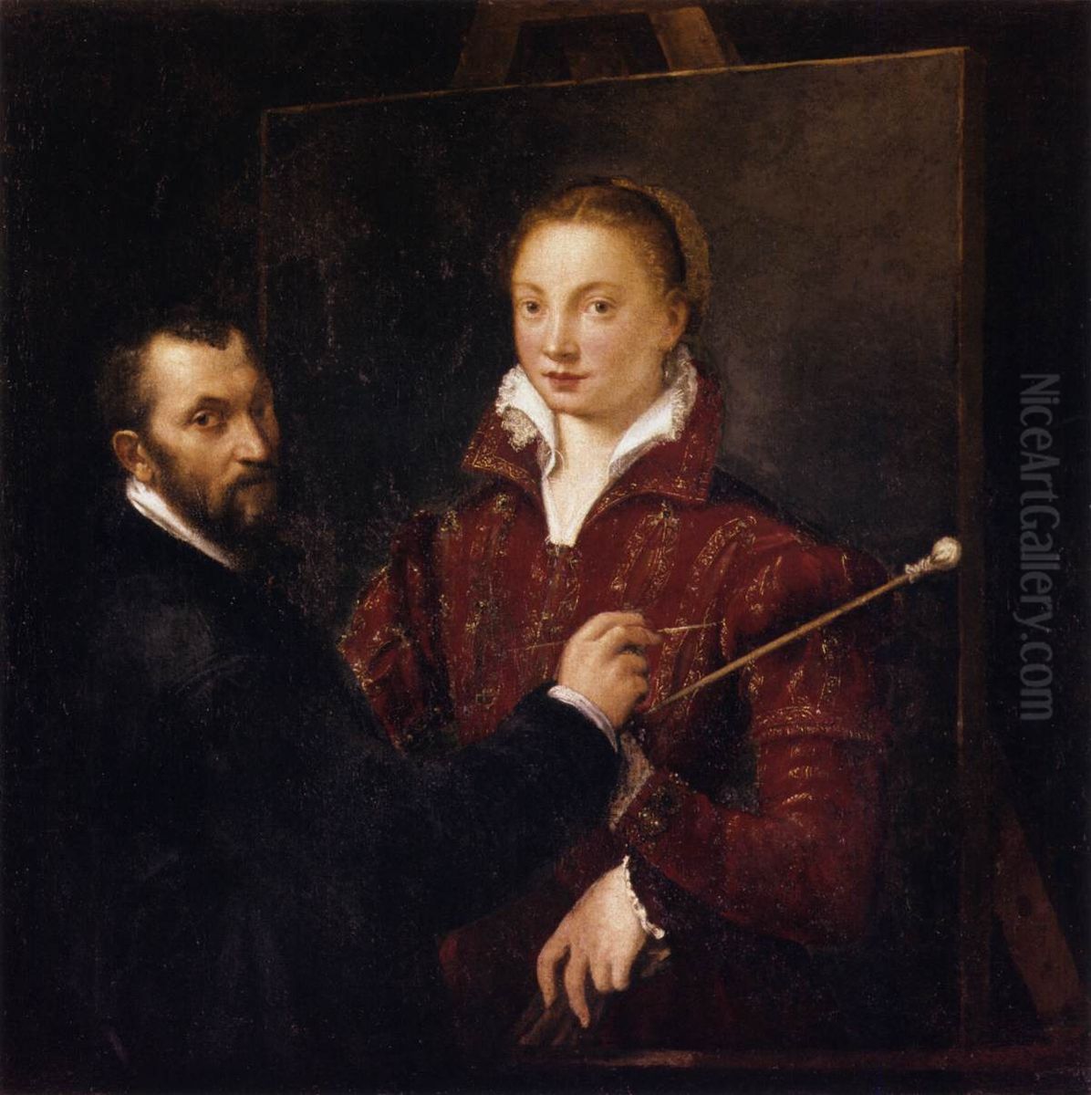 Bernardino Campi Painting Sofonisba Anguissola Oil Painting by Sofonisba Anguissola