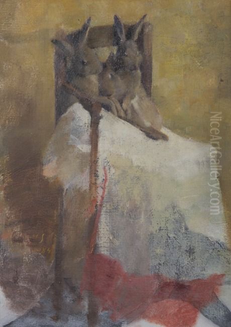 Hardockor Oil Painting by Helene Schjerfbeck