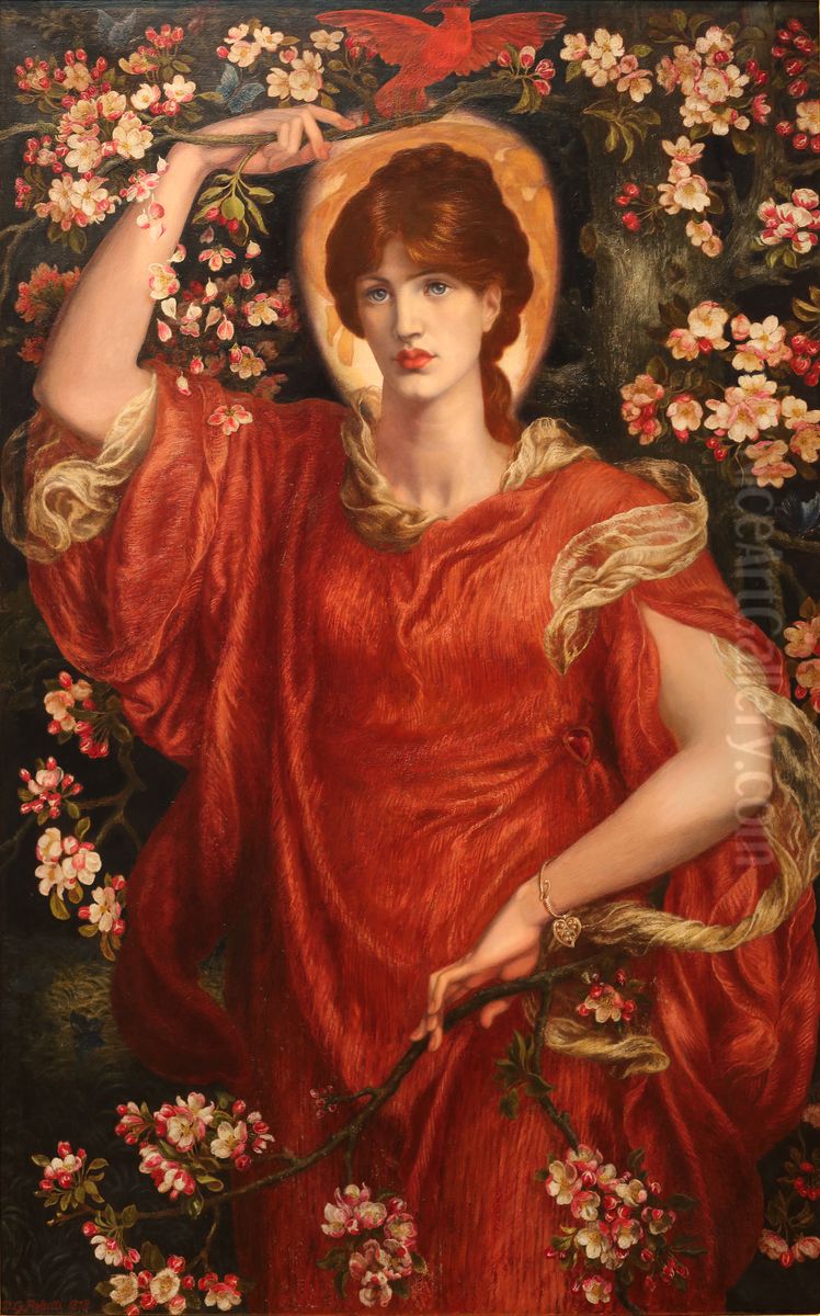 A Vision of Fiammetta Oil Painting by Dante Gabriel Rossetti