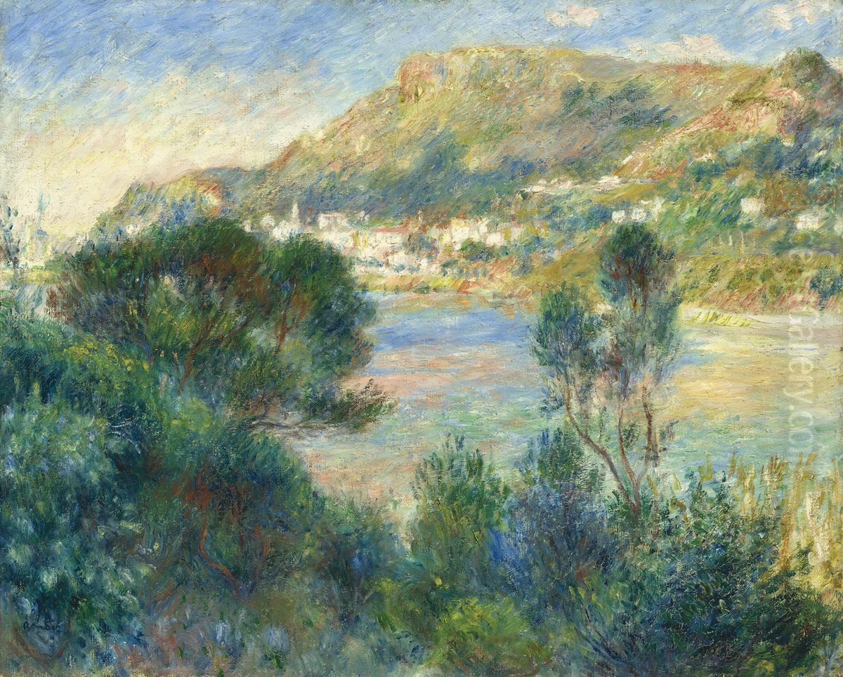 View of Monte Carlo from Cap Martin Oil Painting by Pierre Auguste Renoir