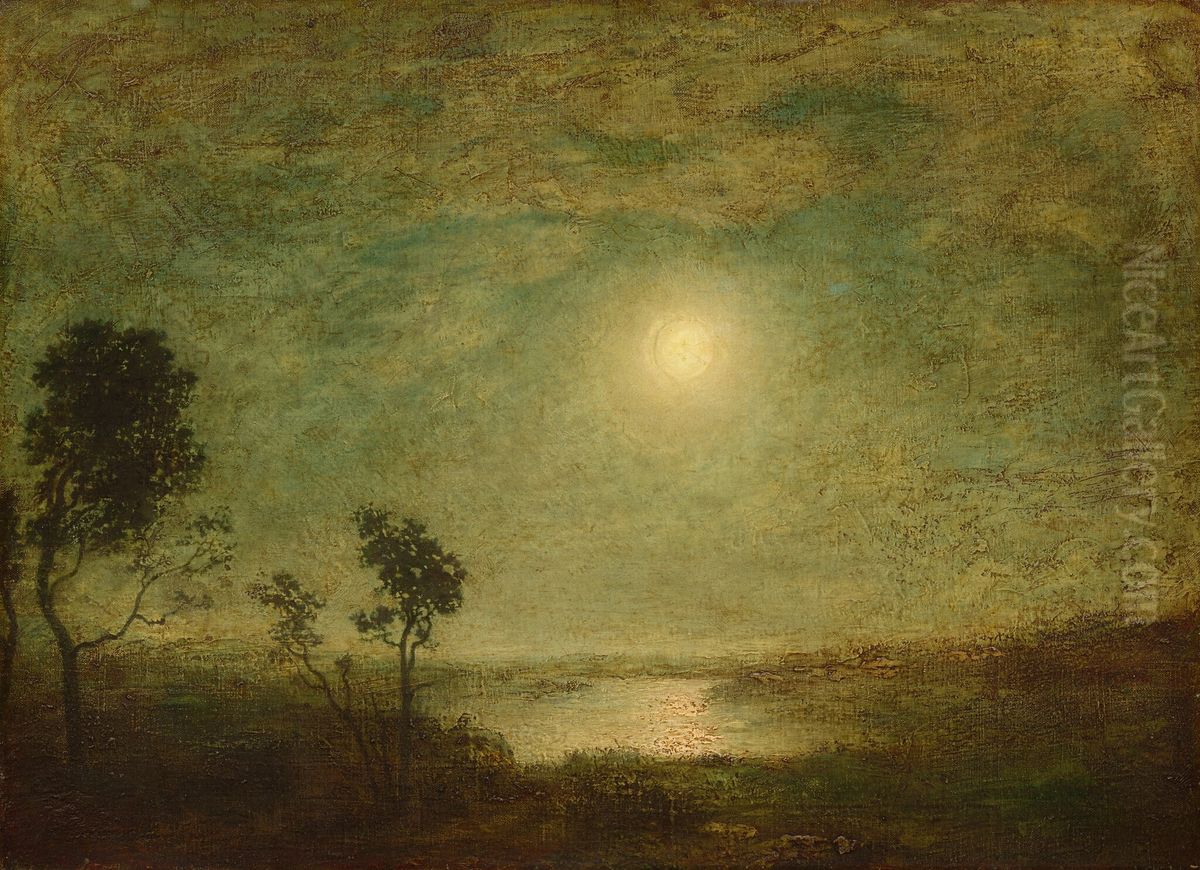 Moonlight Oil Painting by Ralph Albert Blakelock