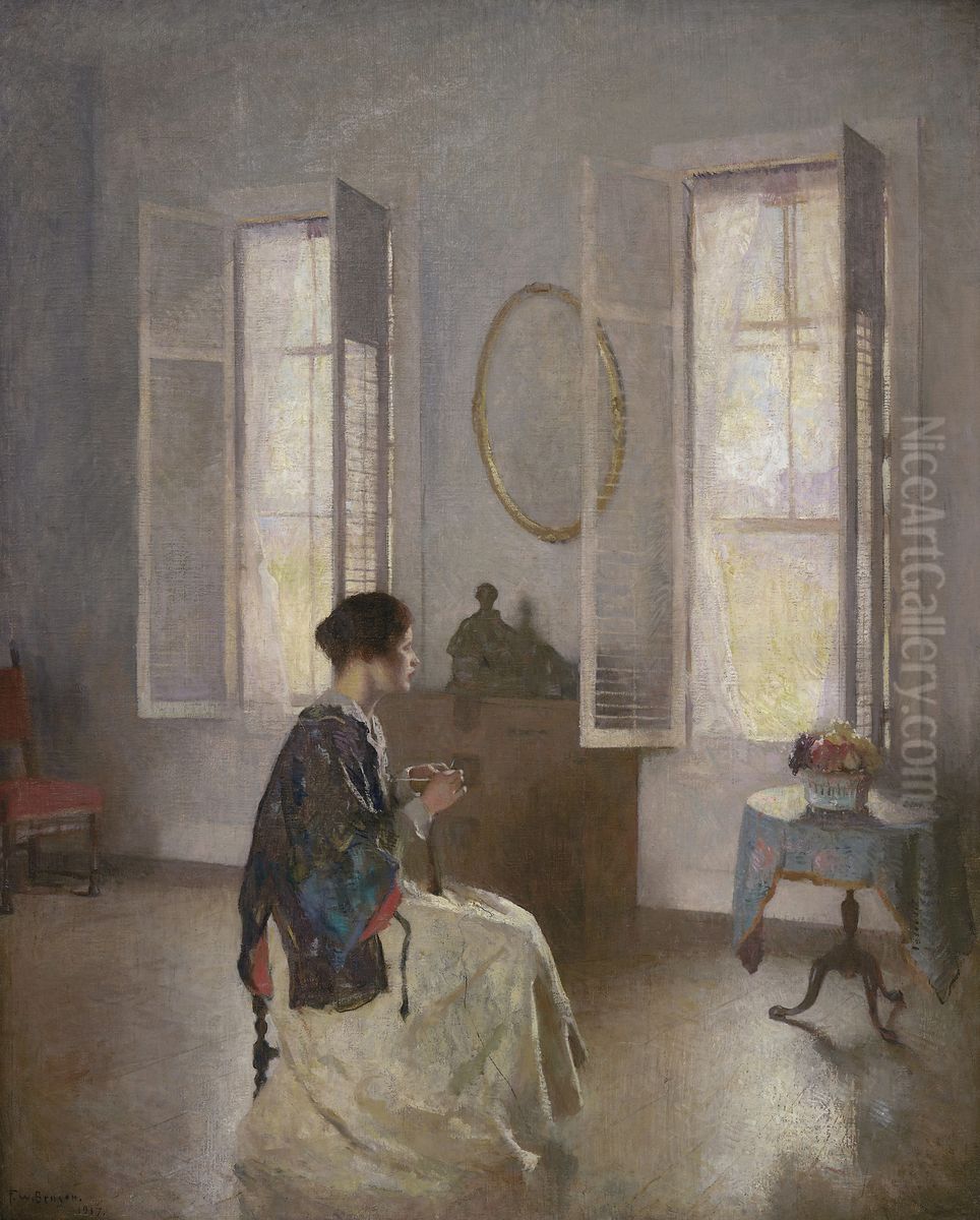 The Open Window Oil Painting by Frank Weston Benson