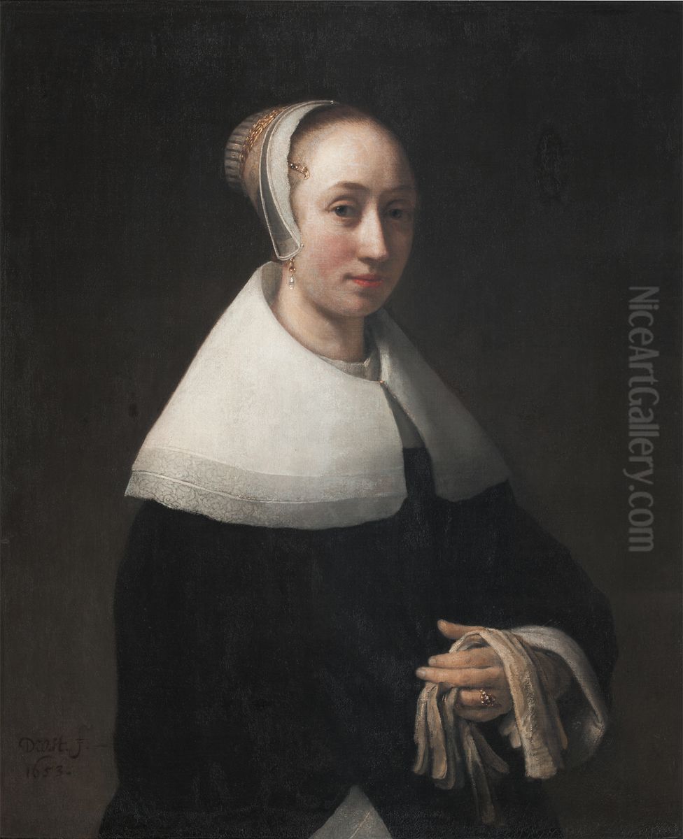 Portrait of a woman Oil Painting by Willem Drost