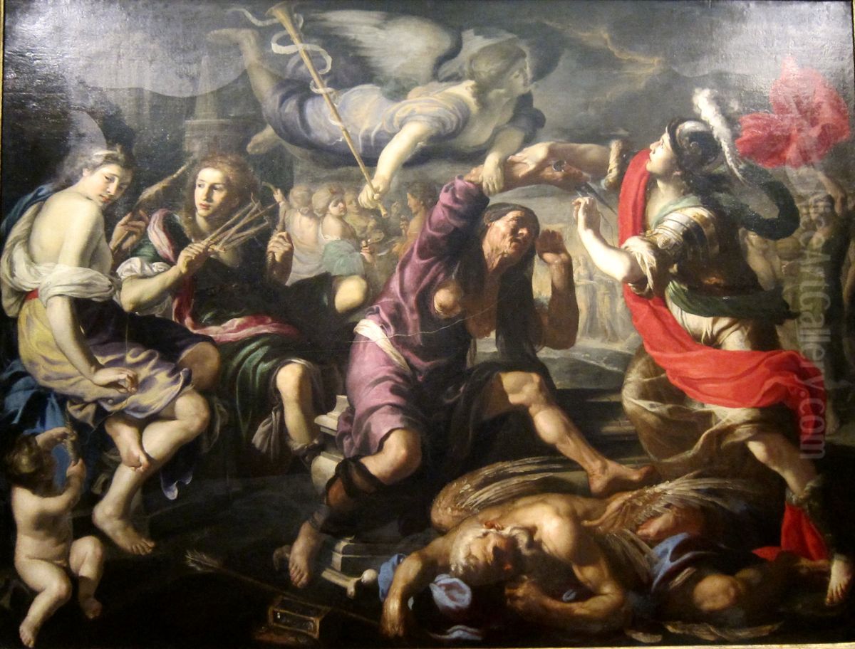 Alexander the Great and the Fates Oil Painting by Bernardino Mei