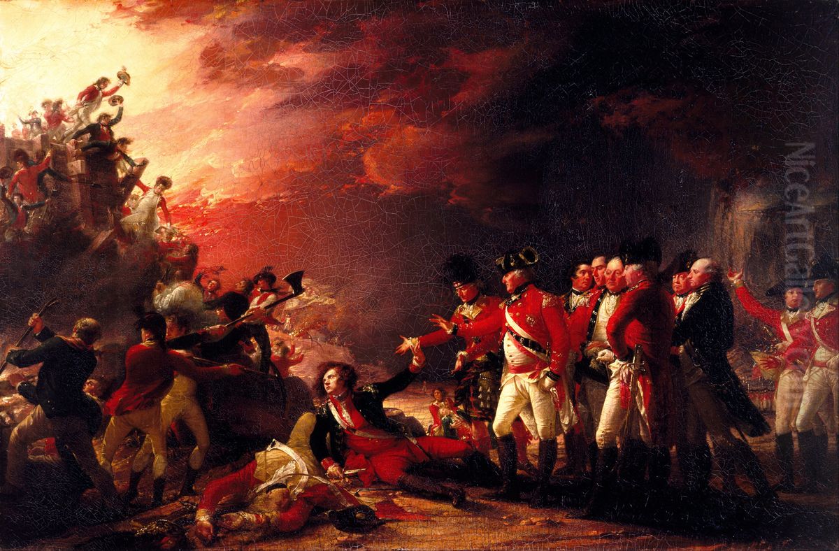 The Sortie Made by the Garrison of Gilbraltar Oil Painting by John Trumbull