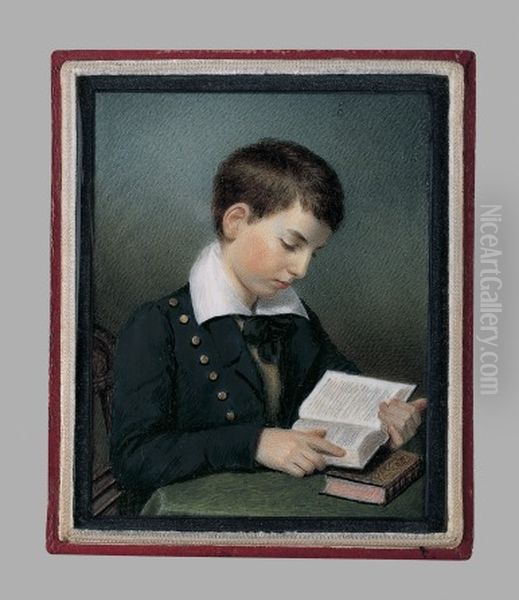 The Studious Youth(Master Edward Appleton) Oil Painting by Sarah Goodridge