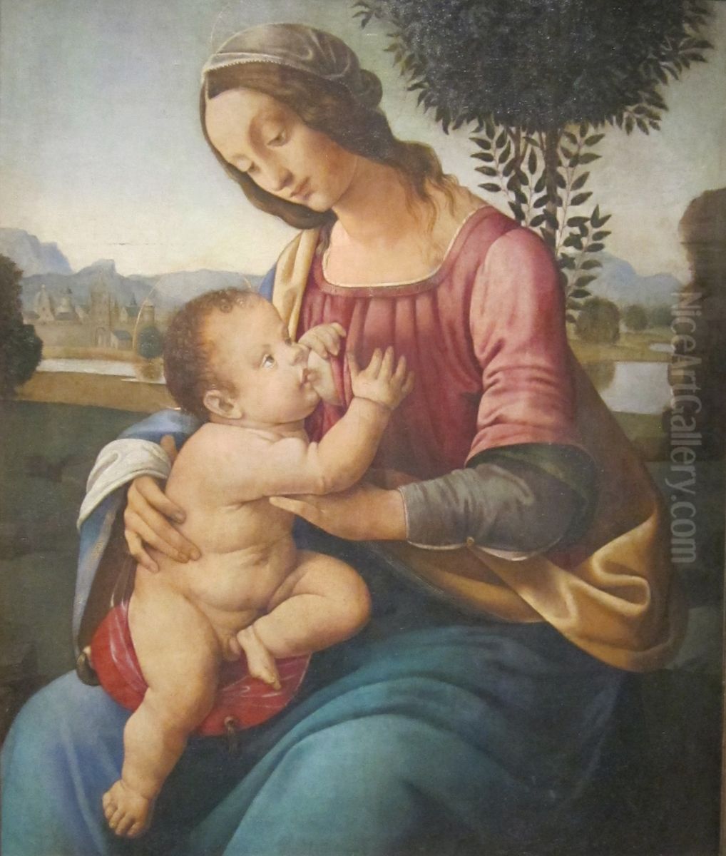 Madonna and Child Oil Painting by Lorenzo Di Credi
