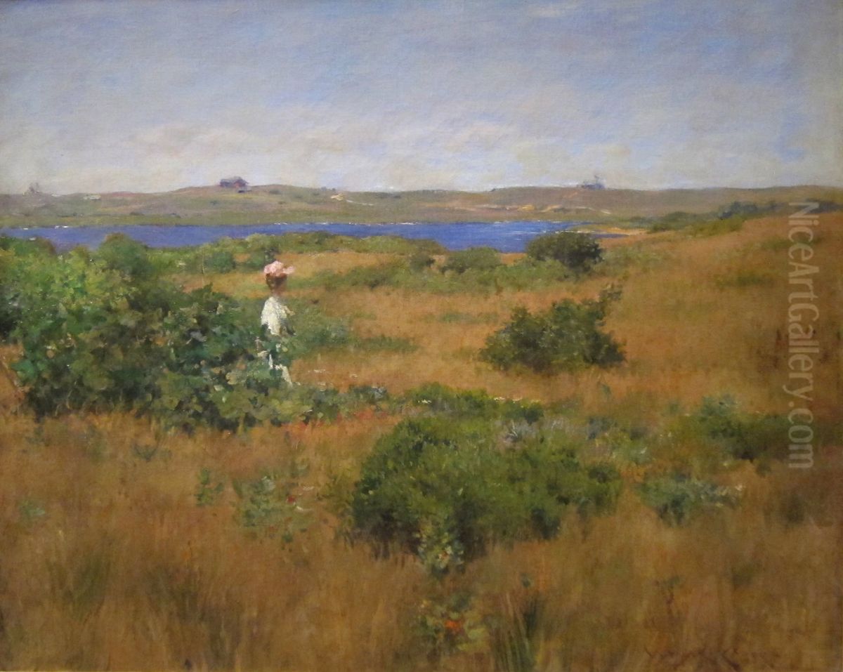 Summer at Shinnecock Hills Oil Painting by William Merritt Chase