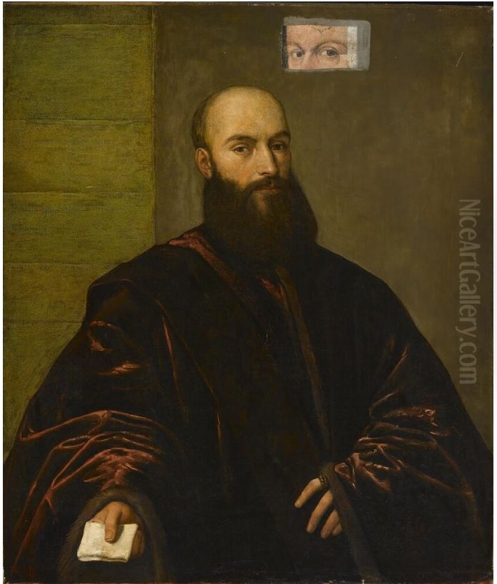 Portrait of a Venetian Gentleman Oil Painting by Titian
