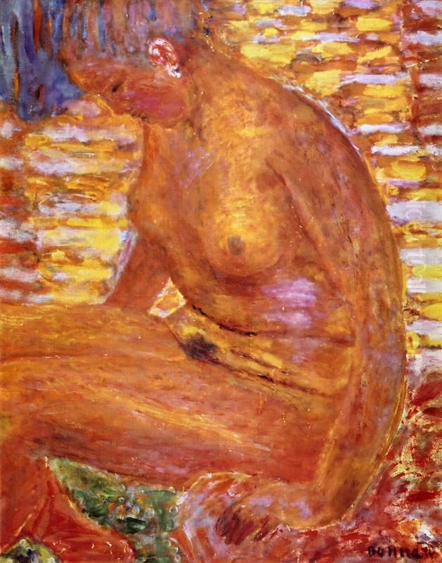 Sombre Nude Oil Painting by Pierre Bonnard
