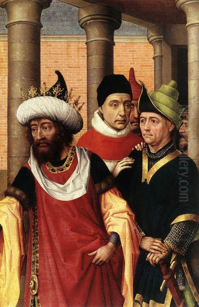 Group of Men Oil Painting by Rogier van der Weyden