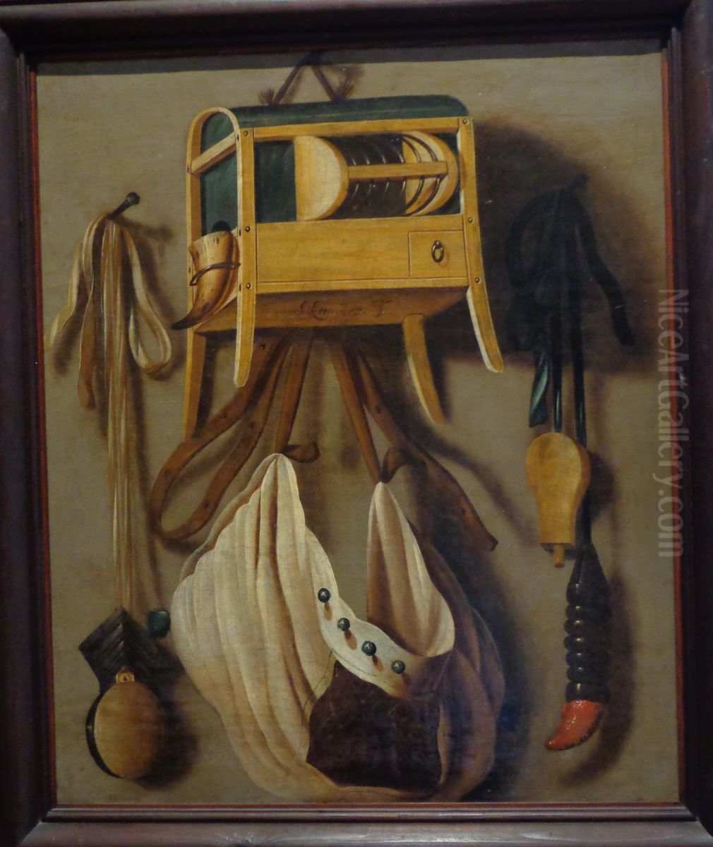 Attirail d'oiseleur Oil Painting by Johannes Leemans