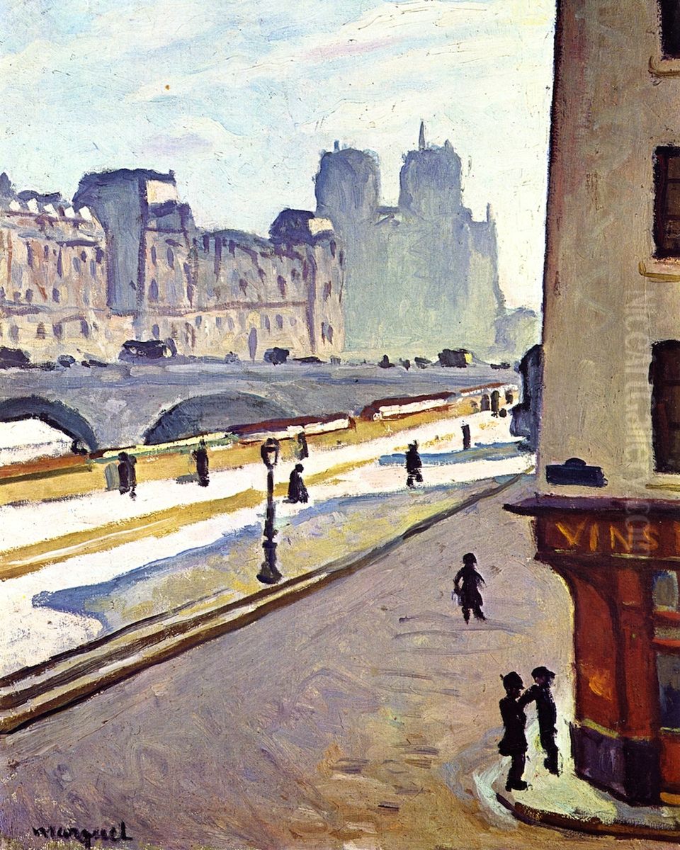 Perspective Notre-Dame Oil Painting by Albert Marquet