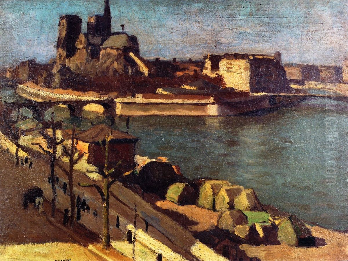 The Seine and the Apse of Notre Dame Oil Painting by Albert Marquet