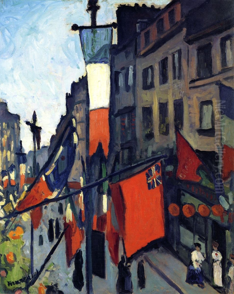 14 juillet au Havre Oil Painting by Albert Marquet